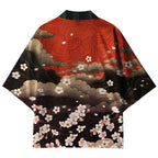 Sakura Clouds Kimono Cardigan for Daily Wear