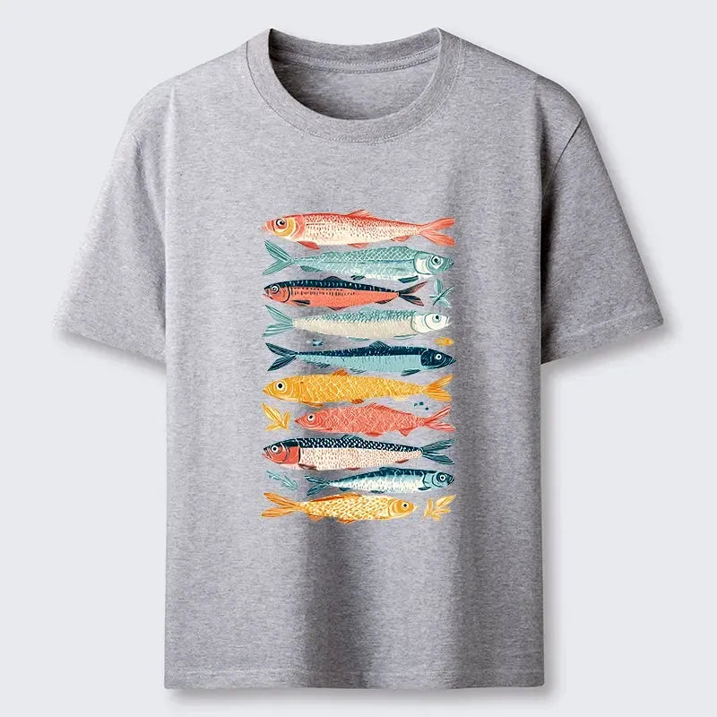 Kyoto Lion Japanese Ukiyo-e Fish T-Shirt