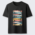 Colorful Fish Japanese Classic T-Shirt for Daily Wear