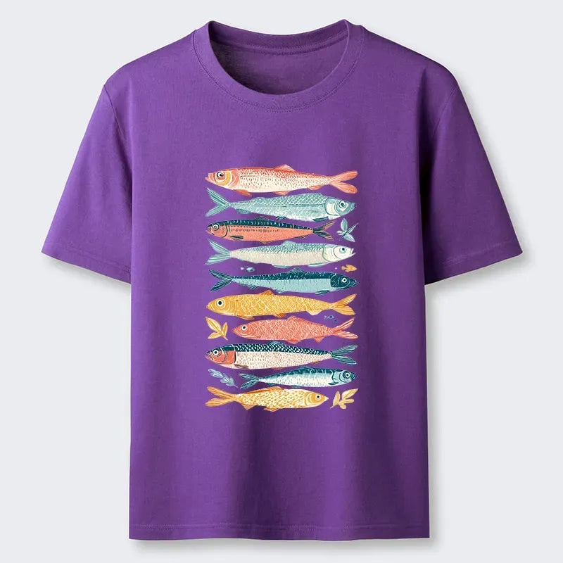 Kyoto Lion Japanese Ukiyo-e Fish T-Shirt