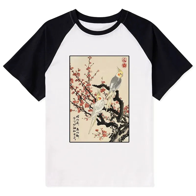 Ukiyo-e Japanese Raglan T-Shirt Gift Idea
