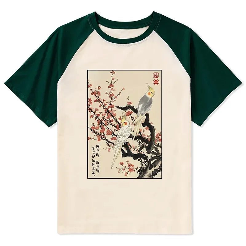 Ukiyo-e Japanese Raglan T-Shirt Gift Idea