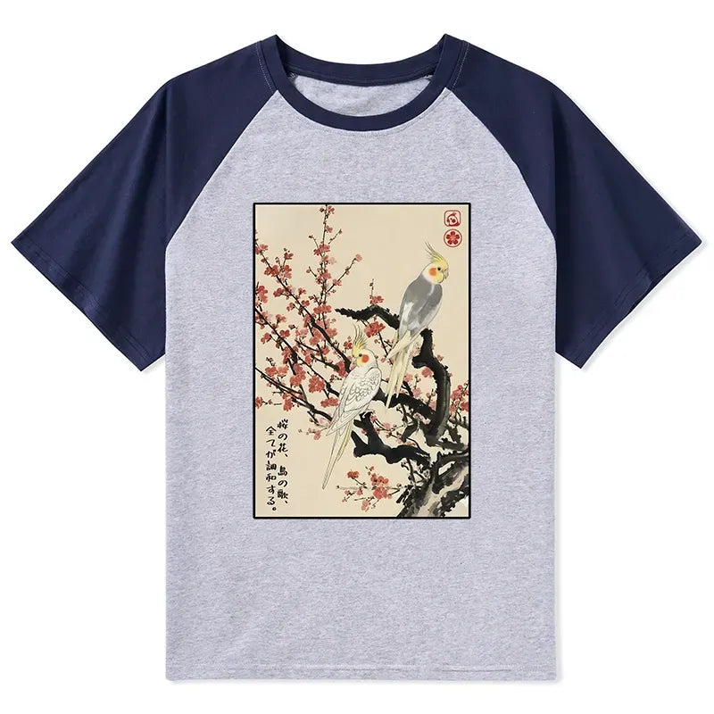 Ukiyo-e Japanese Raglan T-Shirt Gift Idea