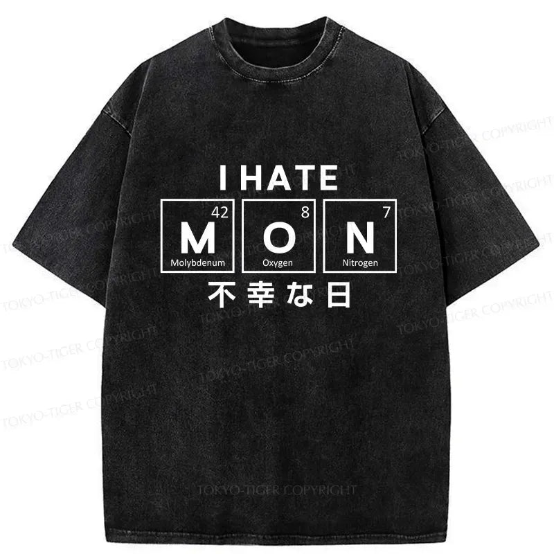 Washed Japanese T-Shirt for Daily Wear