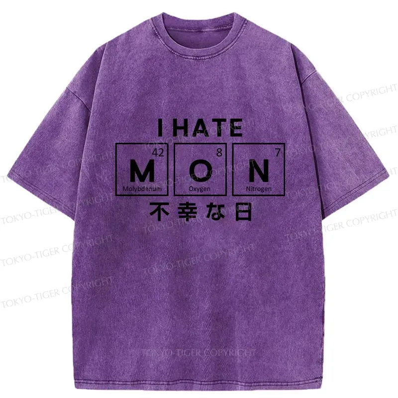 Washed Japanese T-Shirt for Daily Wear
