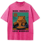 Japanese washed t-shirt for streetwear