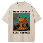 Kyoto-Lion More Noodles Less Muddles Washed T-Shirt