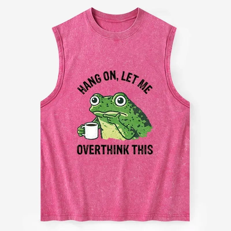 Kyoto-Lion Overthinking Frog With Coffee Washed Tank