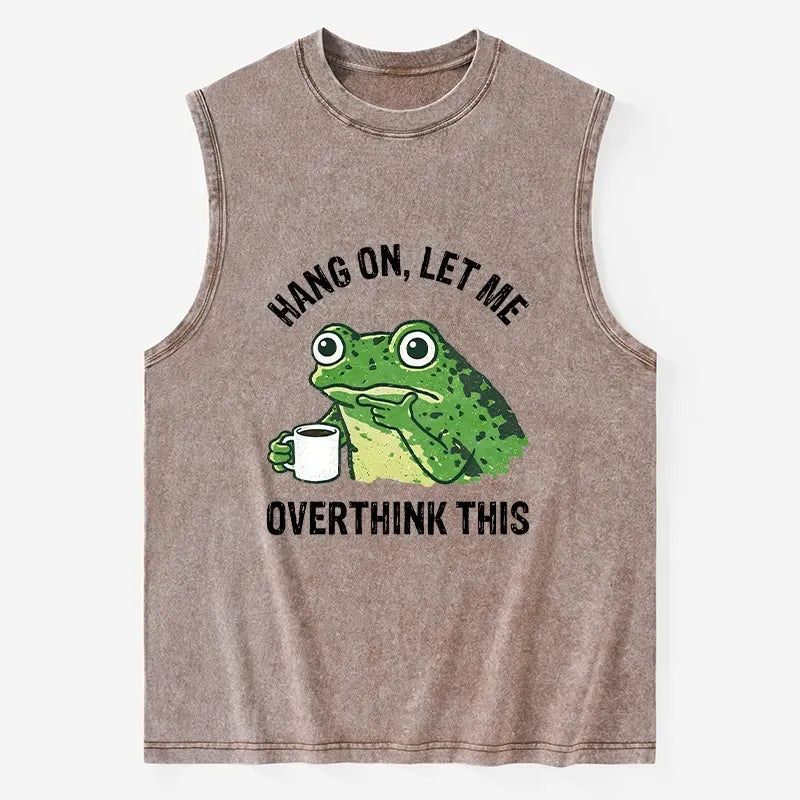 Kyoto-Lion Overthinking Frog With Coffee Washed Tank
