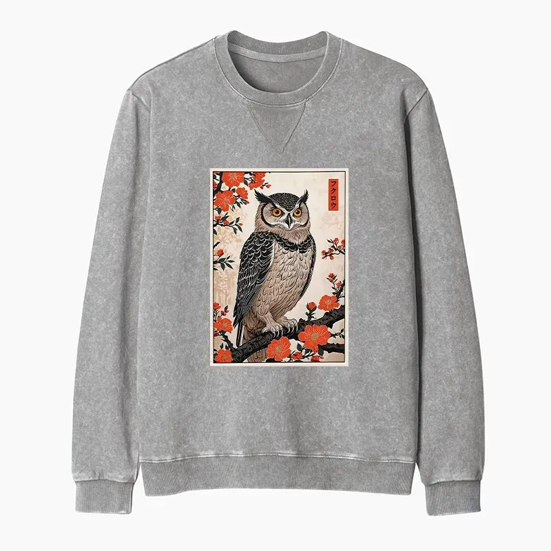 unisex washed terry sweatshirt comfortable