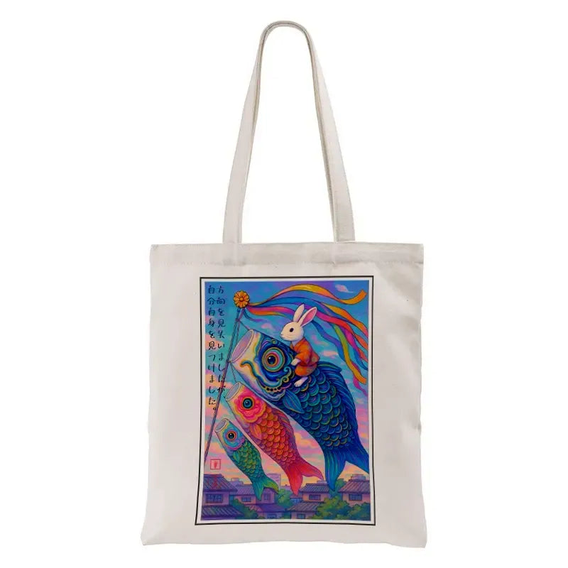 Vintage Canvas Tote Bag with Free Shipping