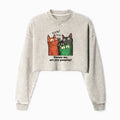 Japanese vintage washed crop sweatshirt
