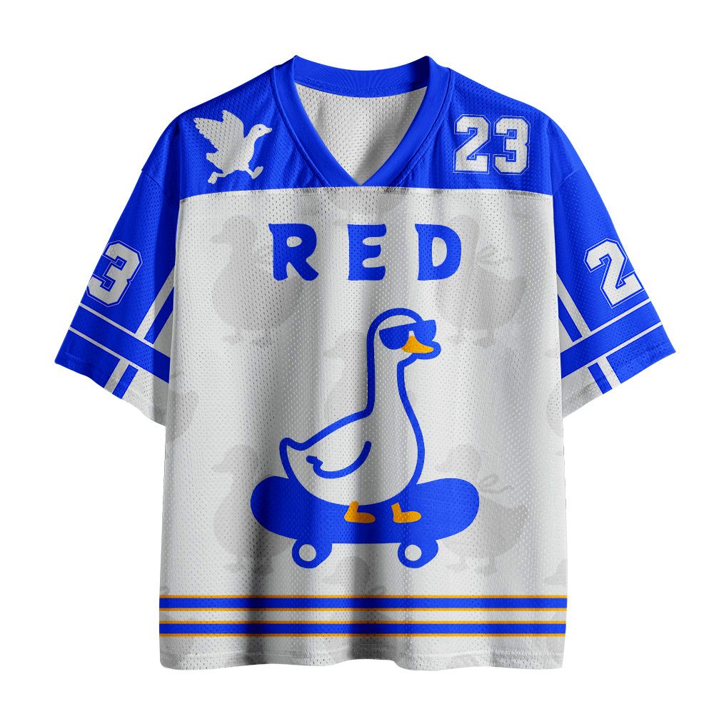 Red Mesh Jersey for Summer