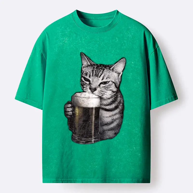 Unisex Cotton Cat T-Shirt Streetwear