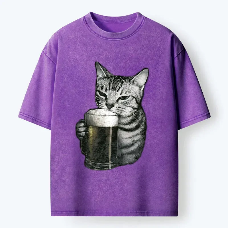 Unisex Cotton Cat T-Shirt Streetwear