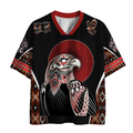 Dark Tribal Eagle Totem Mesh Jersey