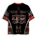 Kyoto-Lion Dark Tribal Eagle Totem Mesh Jersey