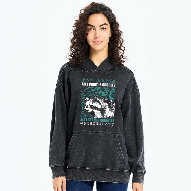 Japanese Washed Hoodie for Daily Wear