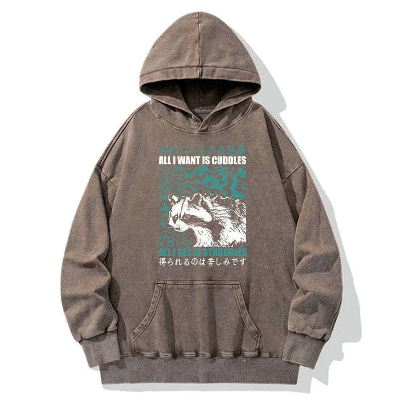 Japanese Washed Hoodie for Daily Wear