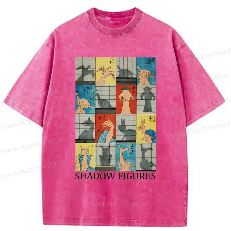 Kyoto-Lion Traditional Gesture Shadow Washed T-Shirt