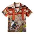 Mysterious Torii Cat Shirt for Daily Wear