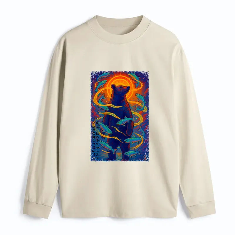 best seller japanese vintage bear fish shirt