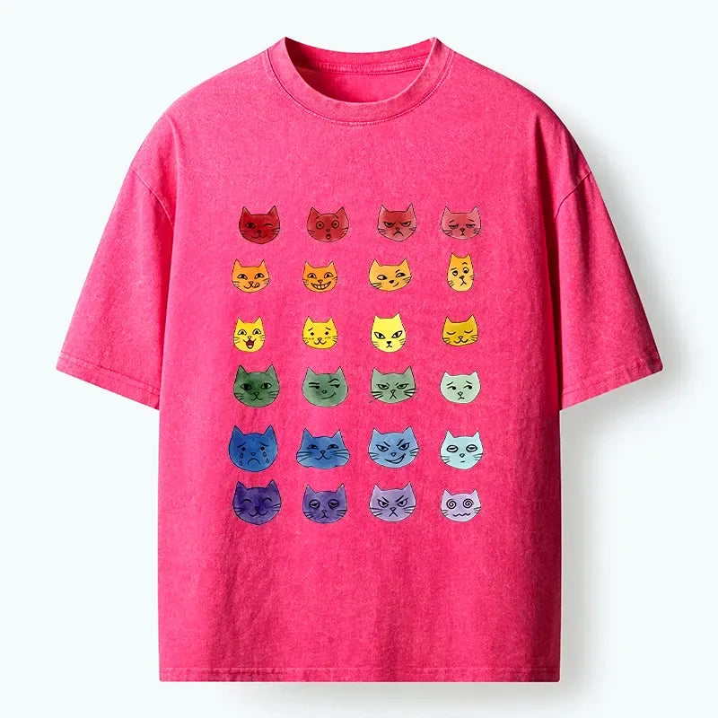 Japanese Watercolor Cat T-Shirt