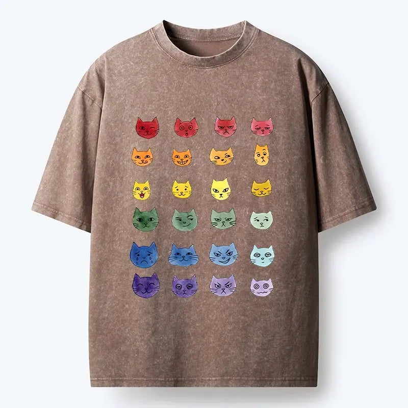 Japanese Watercolor Cat T-Shirt