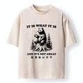 Washed Japanese Bear T-Shirt for Daily Wear