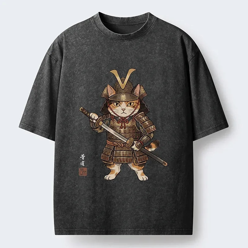 Samurai Cat Unisex T-Shirt Japan Gift Idea