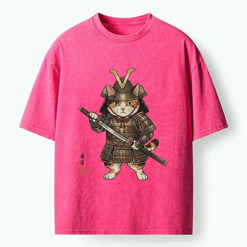 Samurai Cat Unisex T-Shirt Japan Gift Idea