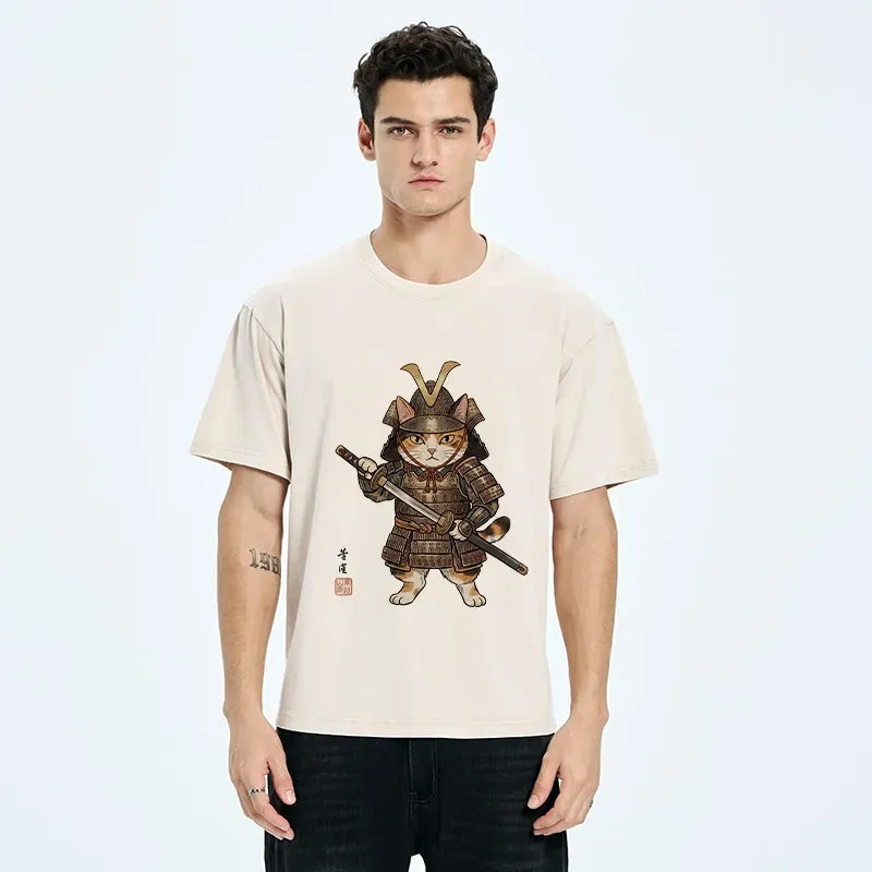 Samurai Cat Unisex T-Shirt Japan Gift Idea