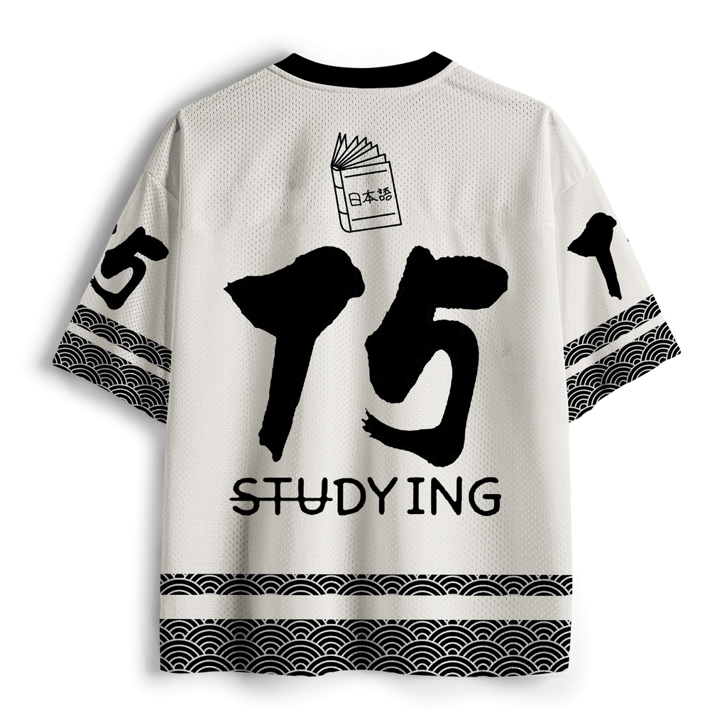 Kyoto-Lion Kanji Evolution Meme Mesh Jersey
