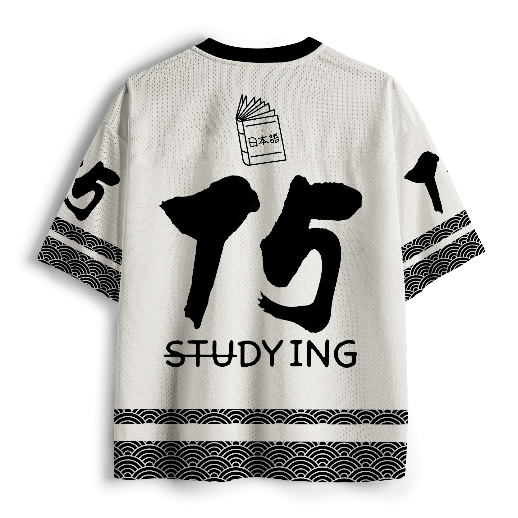 Kyoto-Lion Kanji Evolution Meme Mesh Jersey