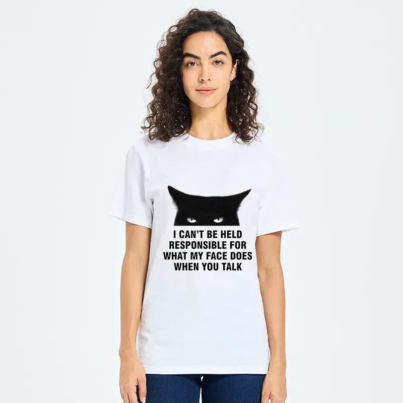 Unique Cat Graphic T-Shirt for Gift Idea