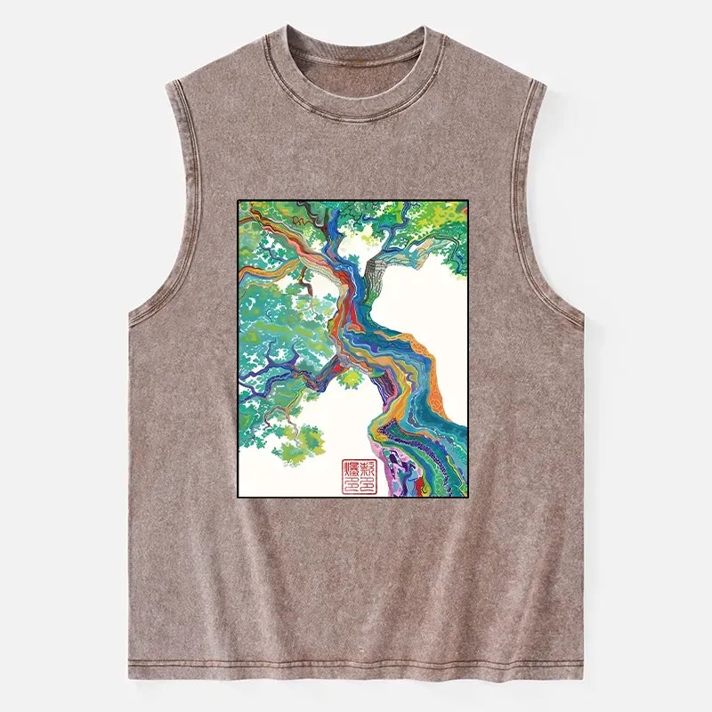 Washed Magic Tree Tank for Summer