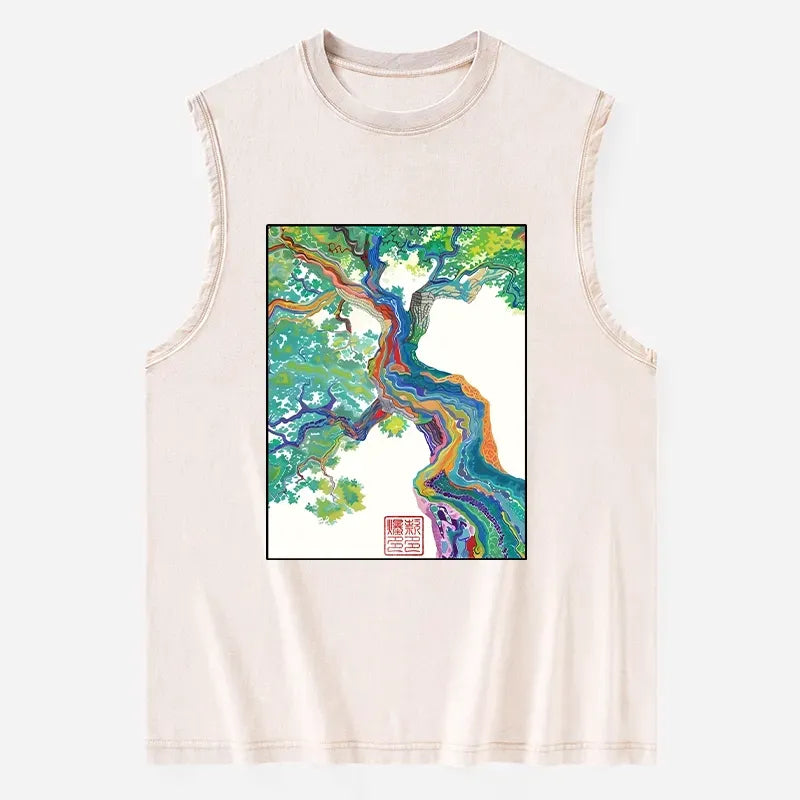 Washed Magic Tree Tank for Summer