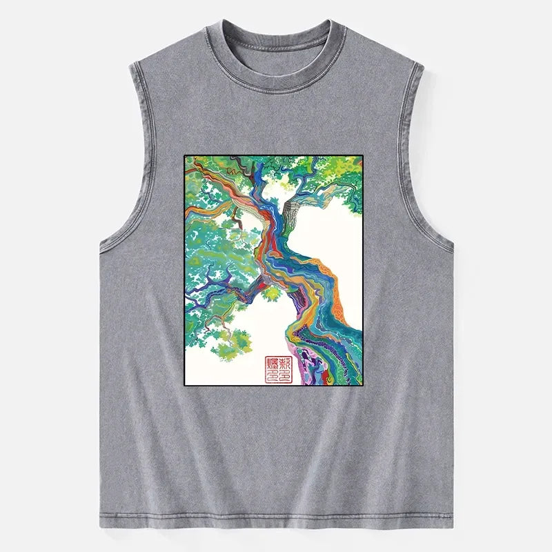 Colorful Japanese Vintage Tank Top