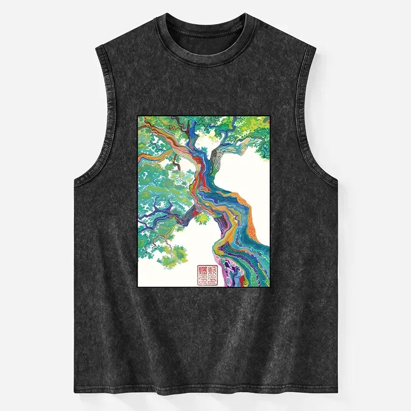 Washed Magic Tree Tank for Summer