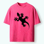 Kyoto-Lion Gecko Silhouette Washed T-Shirt