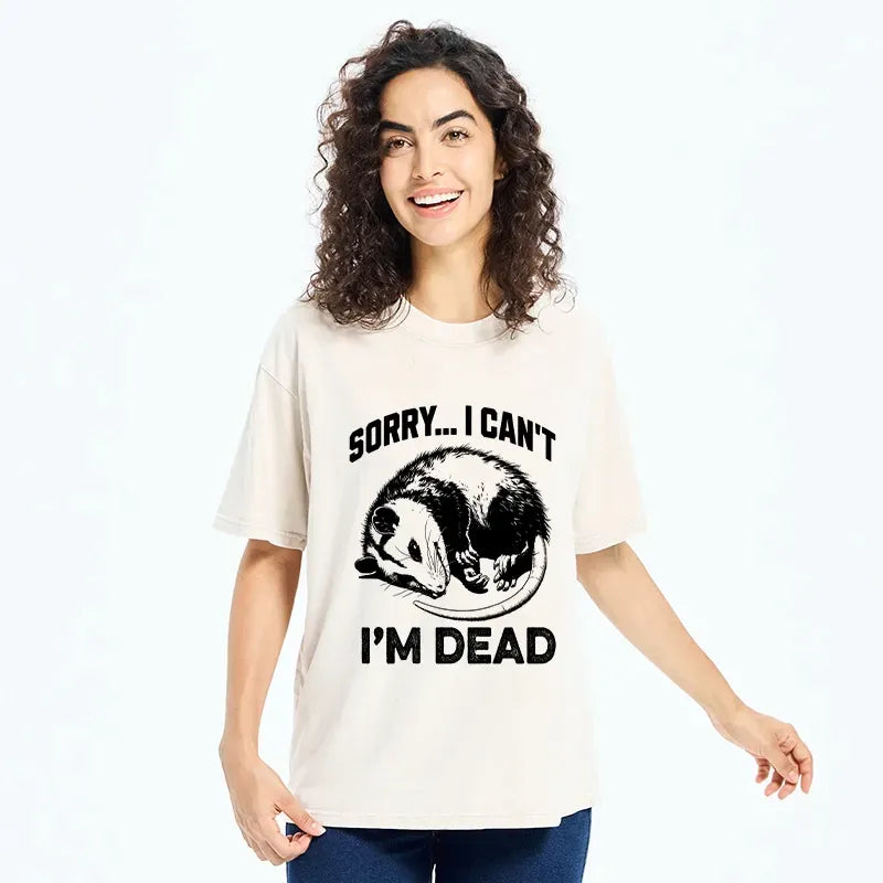funny opossum playing dead t-shirt