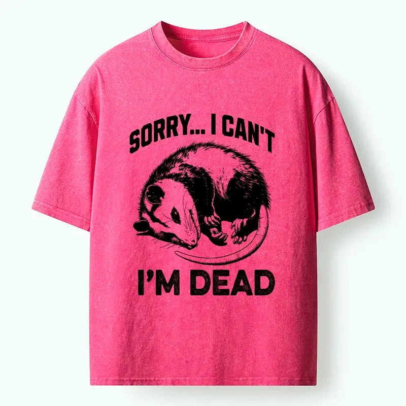 funny opossum playing dead t-shirt