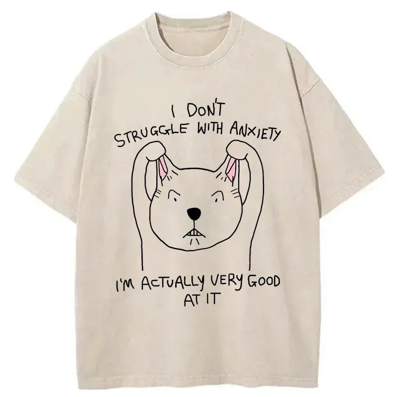 Japanese vintage cat t-shirt for daily wear