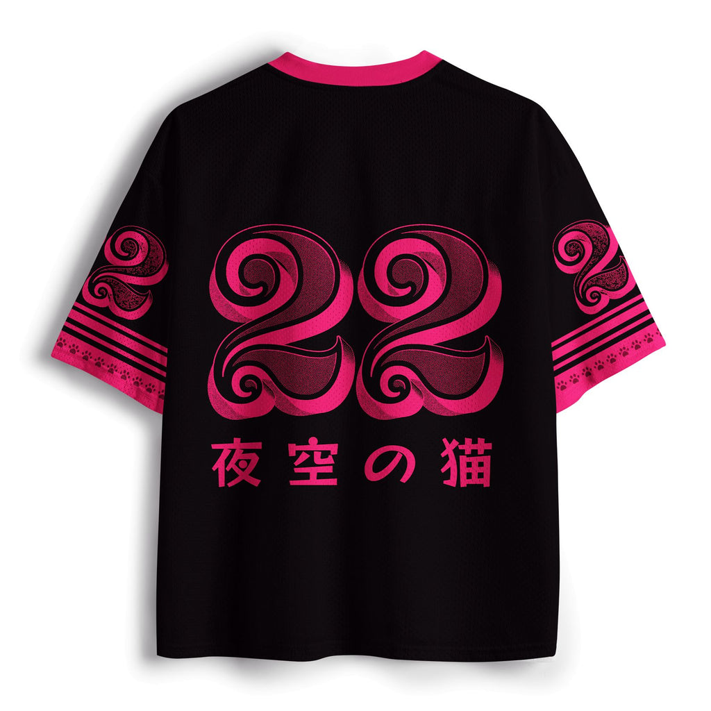 Trendy Unisex Cat Mesh Jersey for Vacation