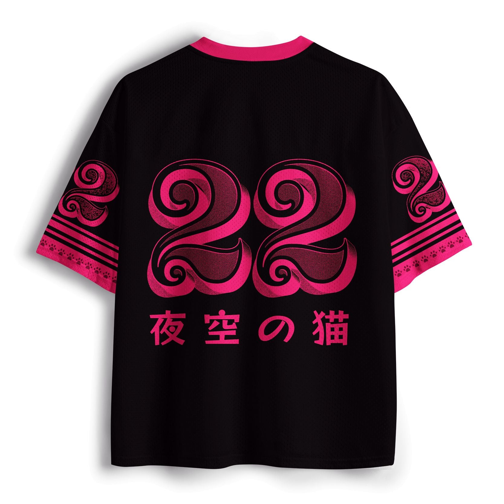 Trendy Unisex Cat Mesh Jersey for Vacation