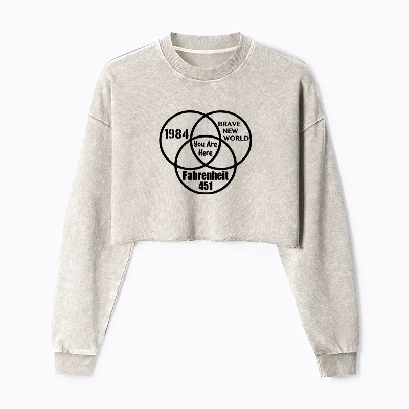 Soft Comfortable Crop Sweatshirt Casual Daily Wear