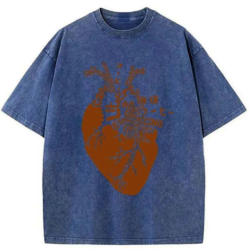 japanese vintage washed t-shirt for street style