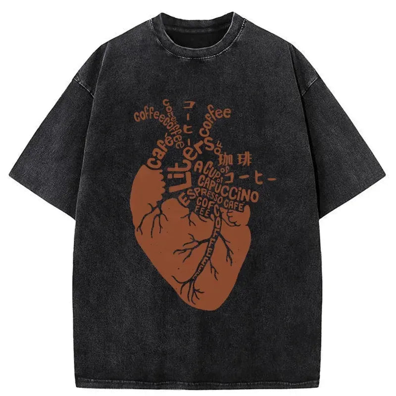 japanese vintage washed t-shirt for street style