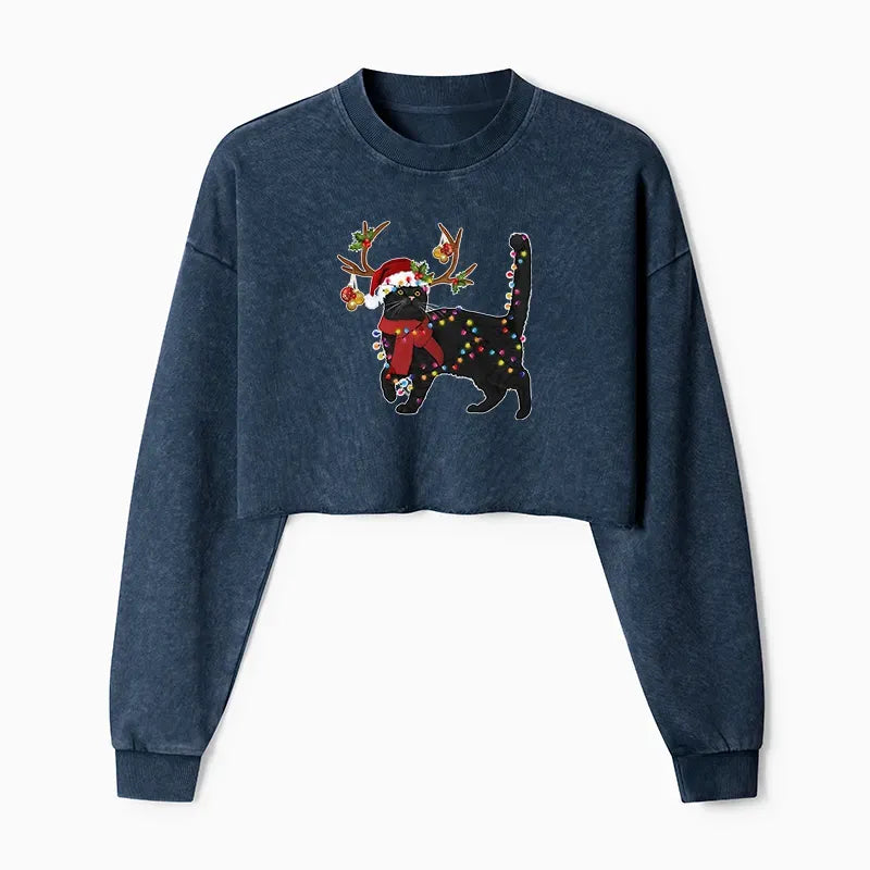 Christmas cat sweatshirt cozy gift