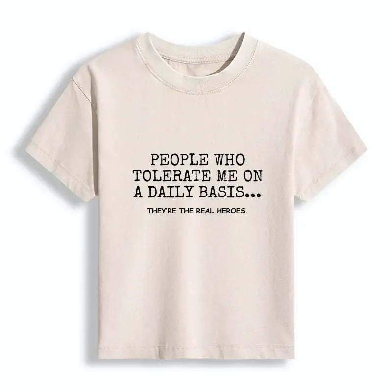 Funny Hero Graphic Tee for Women